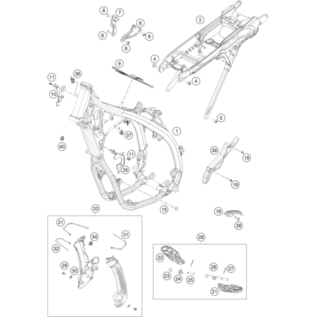 CADRE HUSQVARNA 350 FC 2025